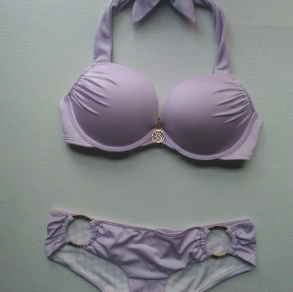 VS Bombshell Cheeky Ring Bikini~ Lavender Ice! - Picture 7 of 7